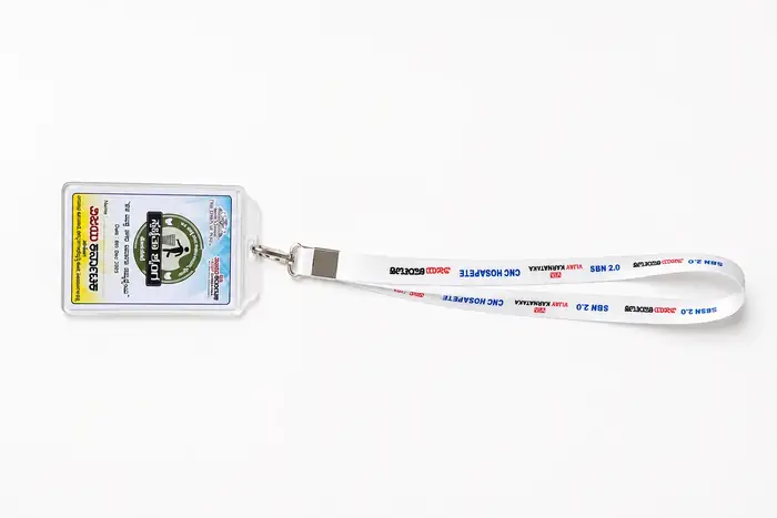 Standard ID card with lanyard